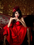 Jill weitingpeng's wedding dress red beauty photo set(19)